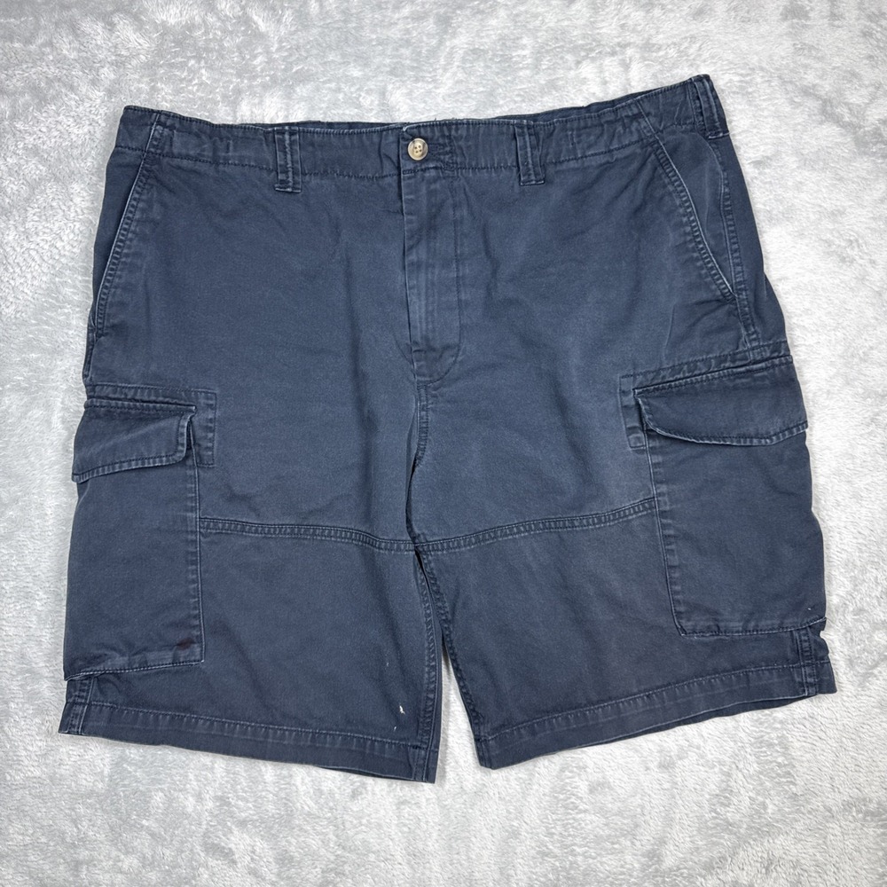Polo Ralph Lauren Command Cargo Shorts Men 42T Tall Blue Military Utility Flaws